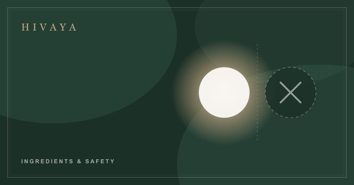 Illustration contrasting a luminous glow with a flat disc, representing brightening versus whitening
